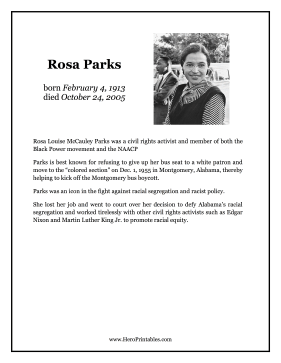 Rosa Parks Hero Biography