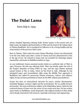 The Dalai Lama Hero Biography