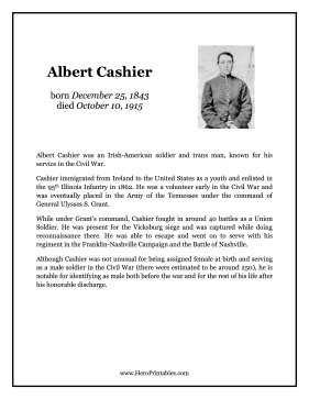 Albert Cashier Hero Biography