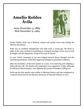 Amelio Robles Avila Hero Biography