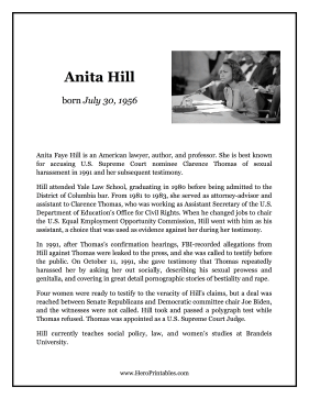 Anita Hill Hero Biography