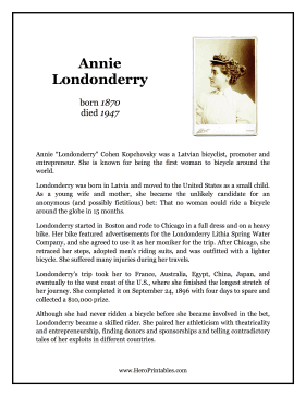 Annie Londonderry Hero Biography