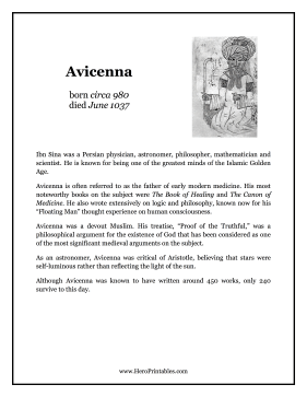 Avicenna Hero Biography