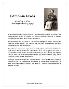 Edmonia Lewis Hero Biography