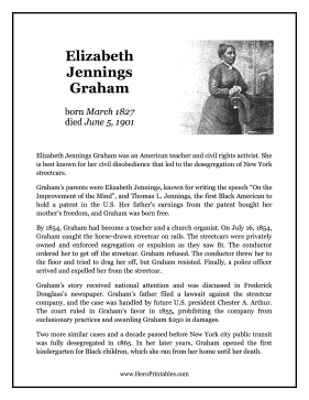 Elizabeth Jennings Graham Hero Biography