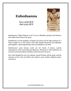 Enheduanna Hero Biography