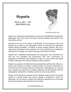 Hypatia Hero Biography