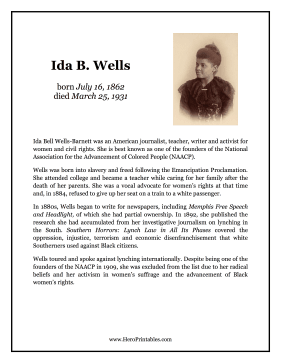 Ida B Wells Hero Biography