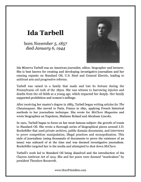 Ida Tarbell Hero Biography