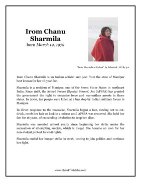 Irom Chanu Sharmila Hero Biography