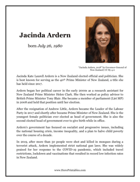 Jacinda Ardern Hero Biography