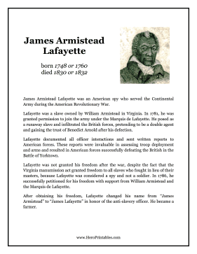 James Armistead Lafayette Hero Biography