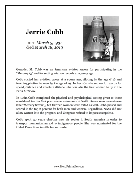 Jerrie Cobb Hero Biography