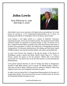 John Lewis Hero Biography