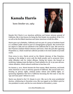 Kamala Harris Hero Biography
