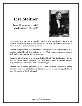 Lise Meitner Hero Biography