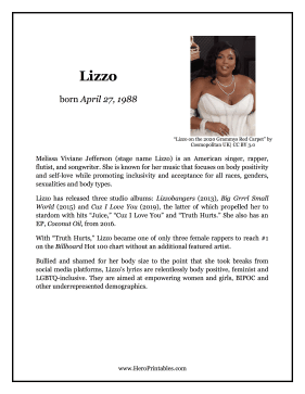 Lizzo Hero Biography