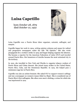 Luisa Capetillo Hero Biography