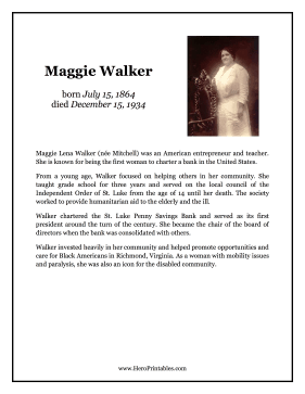 Maggie Walker Hero Biography