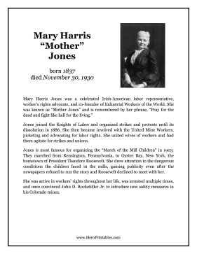 Mother Jones Hero Biography