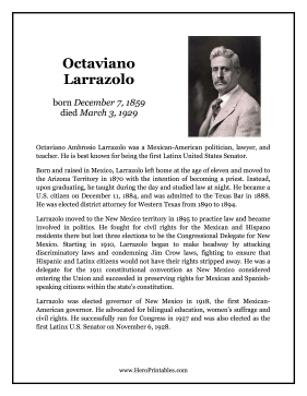 Octaviano Larrazolo Hero Biography