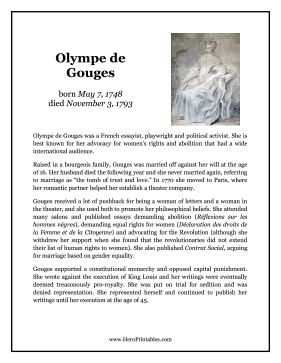 Olympe de Gouges Hero Biography