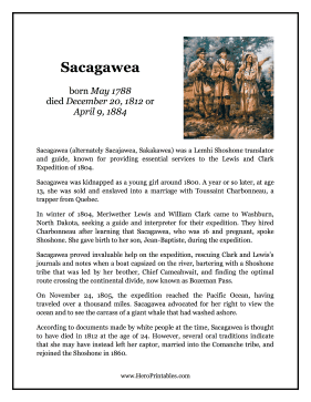 Sacagawea Hero Biography