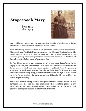 Stagecoach Mary Hero Biography