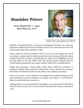 Stanislav Petrov Hero Biography