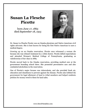 Susan La Flesche Picotte Hero Biography