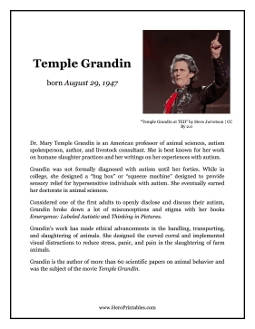 Temple Grandin Hero Biography
