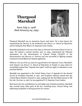 Thurgood Marshall Hero Biography