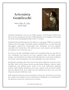 Artemisia Gentileschi