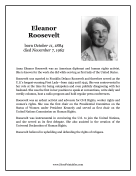 Eleanor Roosevelt