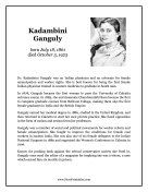 Kadambini Ganguly