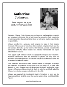 Katherine Johnson