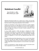 Mahatma Gandhi