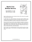 Marie Van Brittan Brown