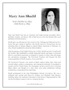 Mary Ann Shadd