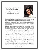 Neerja Bhanot Report Template