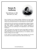 Susan B Anthony