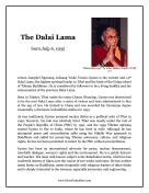 The Dalai Lama Report Template