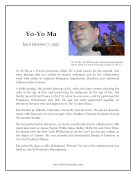 Yo-Yo Ma Report Template